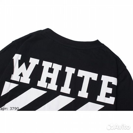 Футболка off white Чёрная М