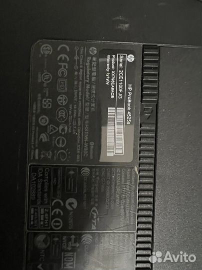 Ноутбук hp 4225s 2gb ram 320gb hdd