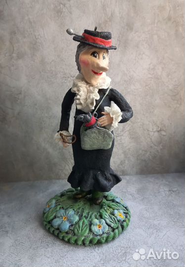 Ватная елочная игрушка