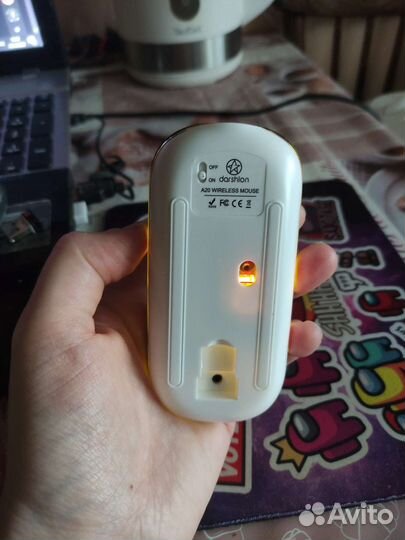 Мышка беспроводная аккумуляторная с подсветкой A20