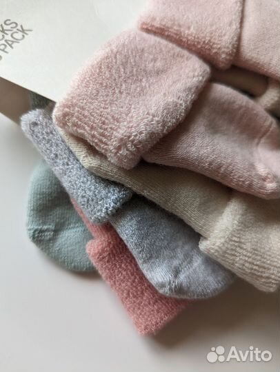 Новые махровые носочки h&m для новорожденных 10/12