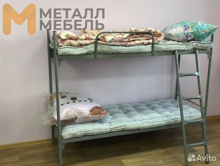 Металлические кровати для рабочих