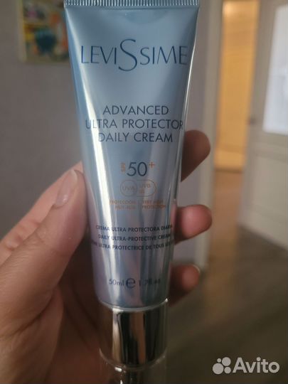 Солнцезащитный крем spf 50+ для лица levissime