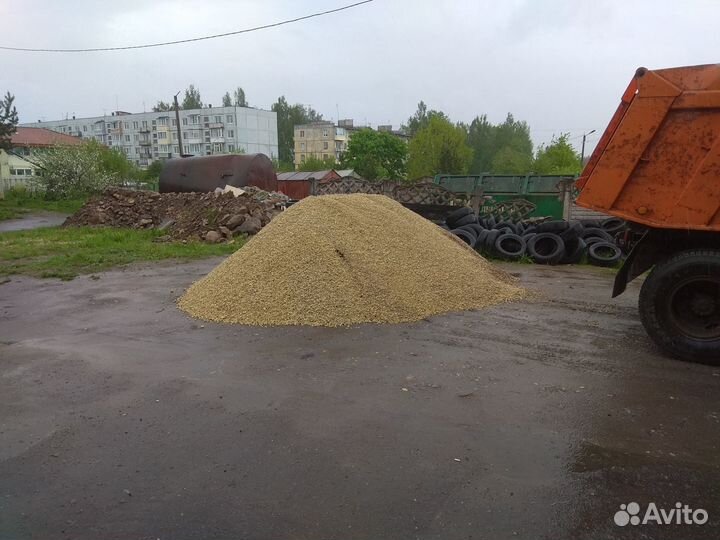 Щебень,песок,отсев,земля отличная