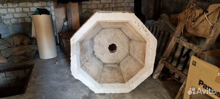 Вазон-цветочница бетонный, восьмигранный