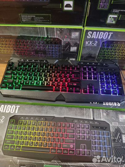 Клавиатура с подсветкой новая запечатанная usb