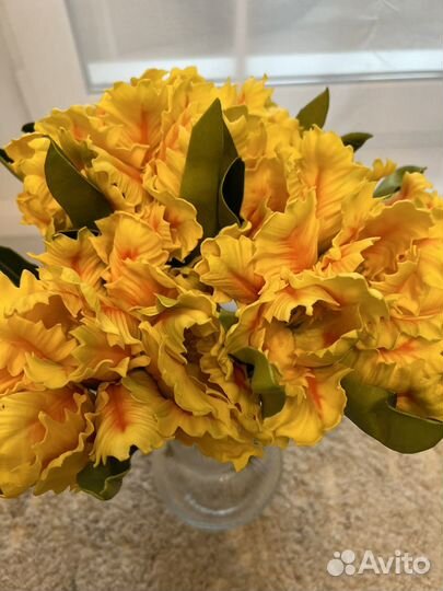 Тюльпан кудрявый цветок искусственный