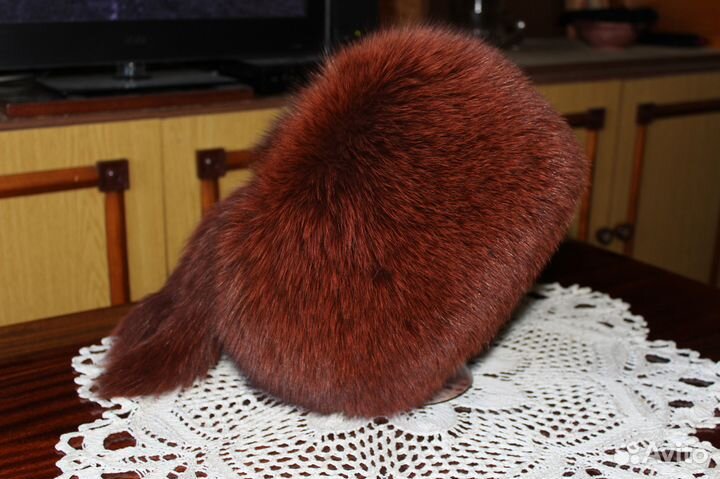 Шапка меховая песцовая женская