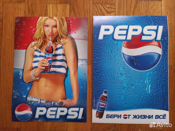 Наклейки Бритни Спирс реклама Пепси