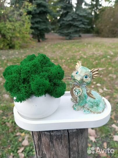 Кашпо со мхом