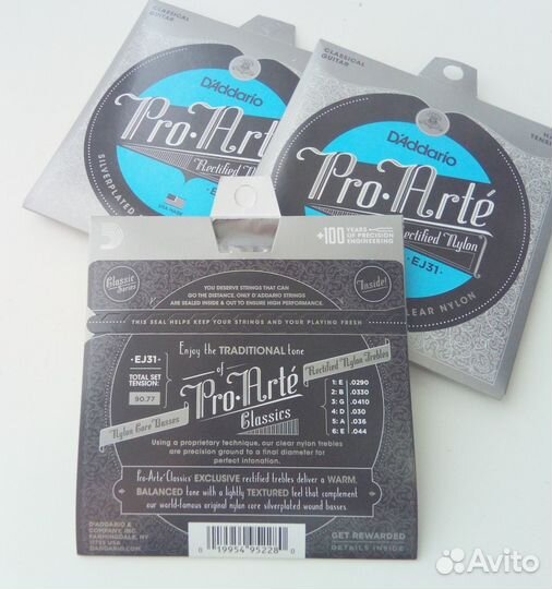 Струны для классической гитары D’Addario EJ31 Hard