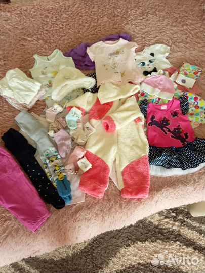Детские вещи пакетом для девочек 80 86