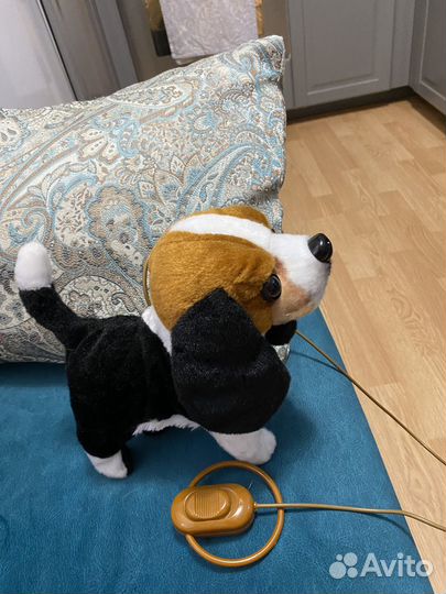 Собачка на поводке игрушка интерактивная