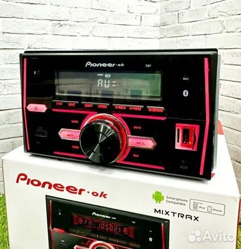 Магнитола с блютуз Pioneer новая