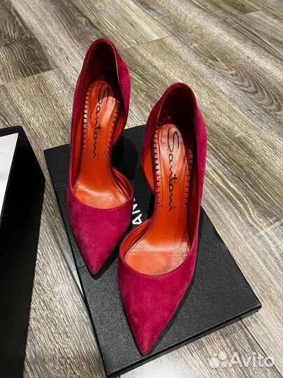 Туфли лодочки Santoni оригинал 39 на 38