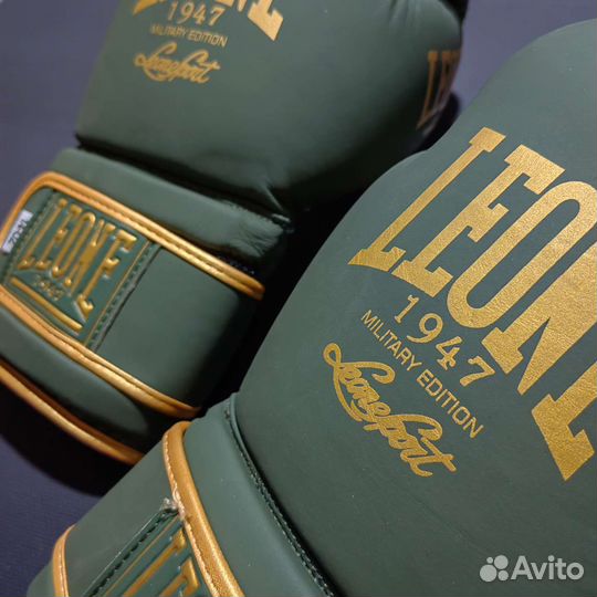 Боксерские перчатки Leone green