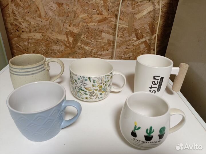 Кружки керамика - 5 шт