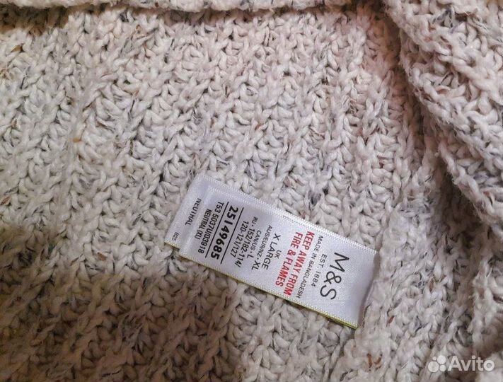 Английский вязанный свитер джемпер