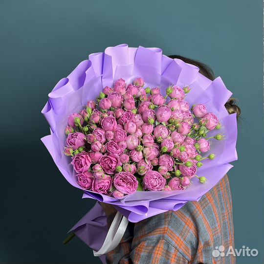 Кустовые розы 25 51 101 роза