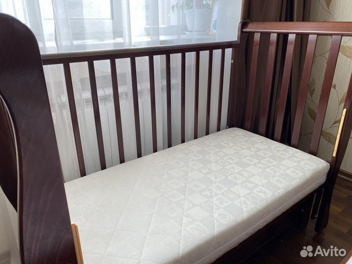 Кровать Лель Лаванда с маятником + матрас