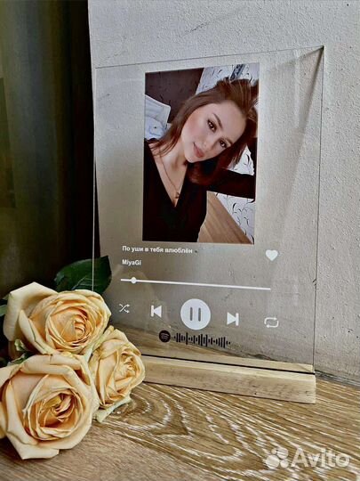 Трек пластинка на стекле