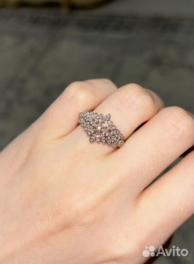 Кольцо золотое бриллиантовое 585 проба