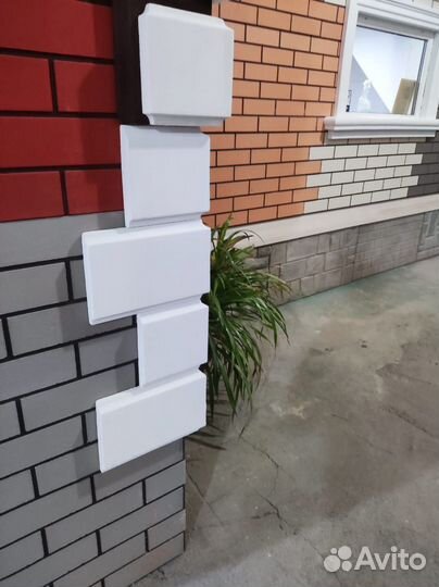 Фасадные панели, Амк, под кирпич, декор