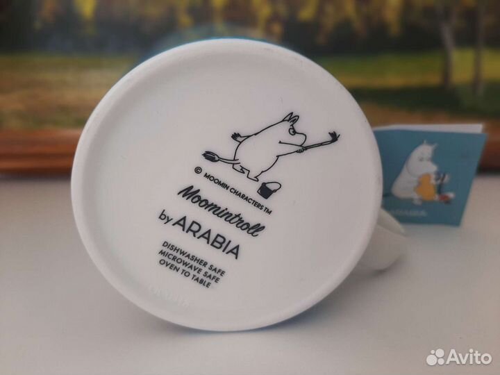 Муми-кружка Arabia moomin, бирюзовый муми-тролль