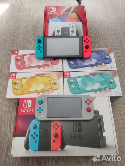 Прошитые Nintendo Switch V1\V2\Lite\oled 256гб