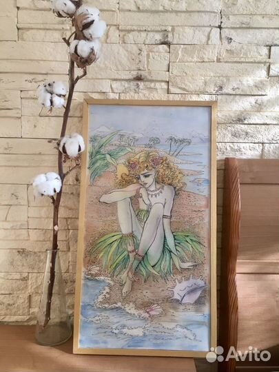 Картина батик по шёлку