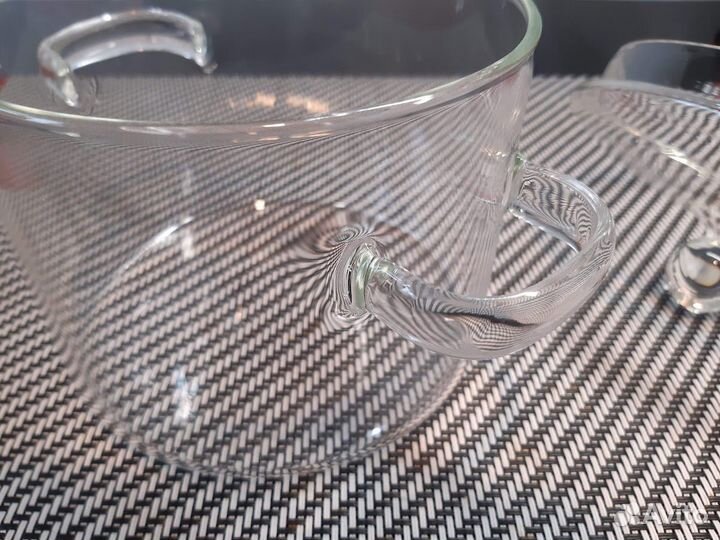 Кастрюля стеклянная огнеупорная 1,2 л, 20х14 см