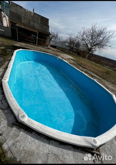 Каркасный бассейн прямоугольный бу