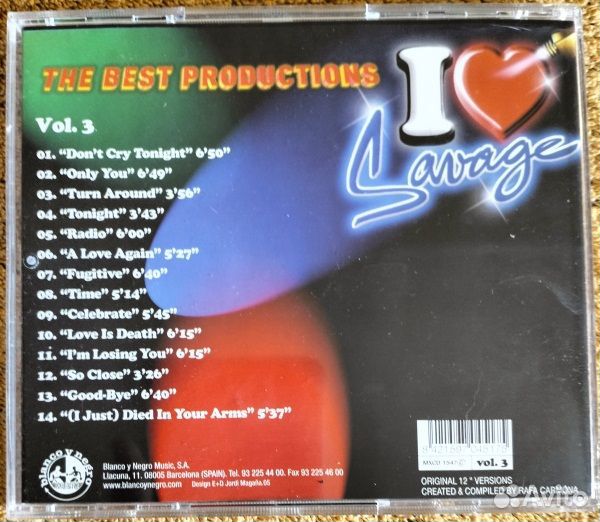 CD Savage – I Love Savage (Spain)