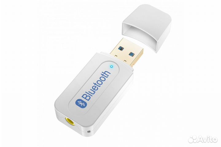 Bluetooth Аудио адаптер AUX B02 White