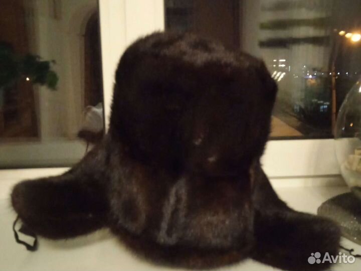 Норковая шапка мужская