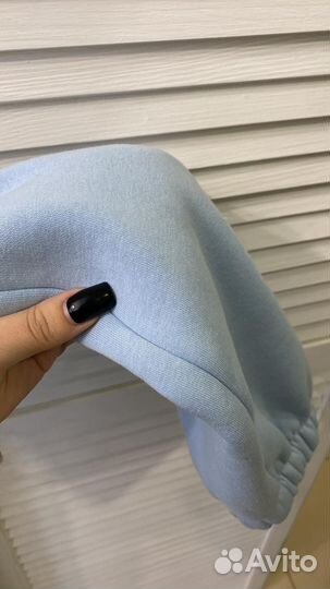 Флисовый костюм женский голубой