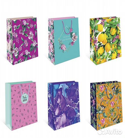 Пакеты бумажные, подарочные