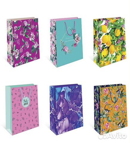 Пакеты бумажные, подарочные