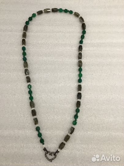 Бусы из натуральных камней Артдеко от 84см до 1,5м