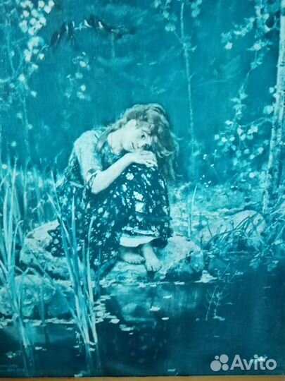 Картина Аленушка старая более 50лет