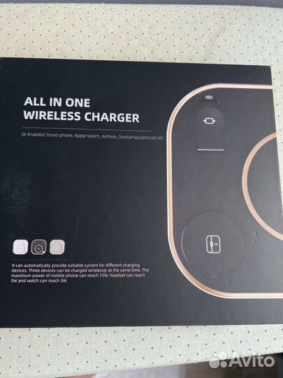 Подзарядка 3в1 для телефона часов наушников