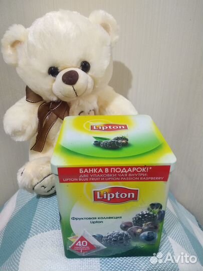 Чай Lipton 40 пакетов-пирамидок в банке