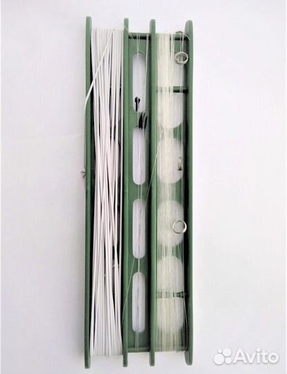 Снасть донка без груза на двухрядном мотовиле