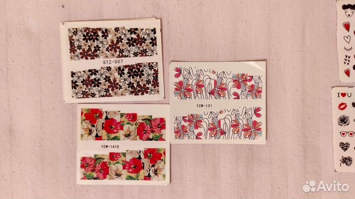 Наклейки для ногтей водные