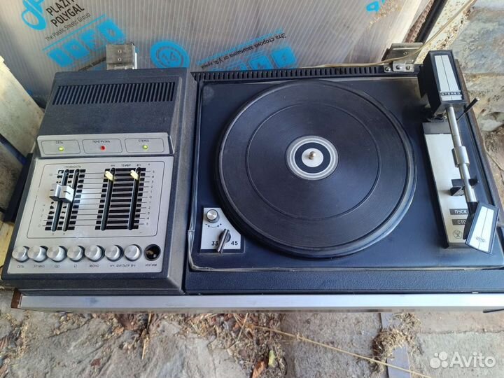 Виниловые пластинки + проигрыватель+ колонка