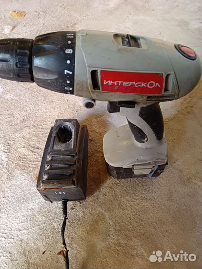 Шуруповерт интерскол бу