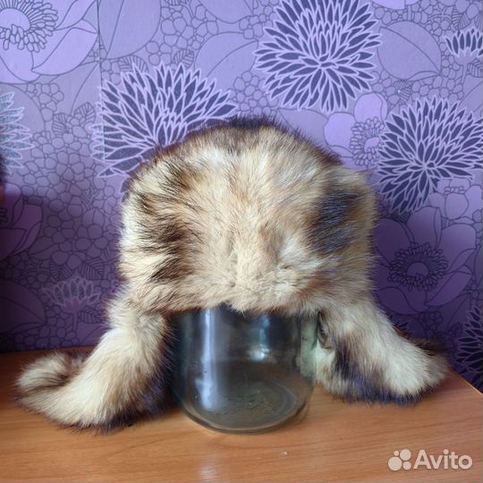 Шапка ушанка хорёк