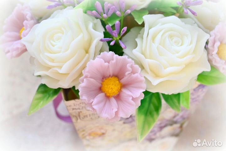 Мыльный букет из роз