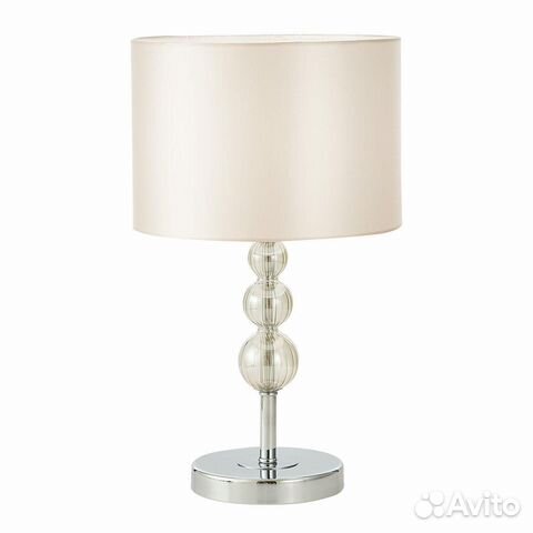 Светильник настольный металлический и текстильный