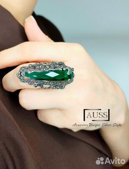 Кольцо серебряное